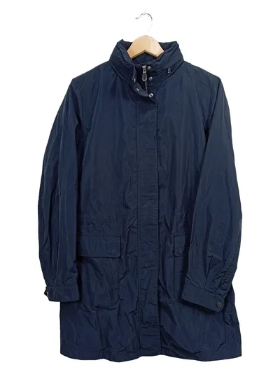 Geox Damen Jacke Parka Outdoorjacke Gr. 38 Blau Übergangsjacke Casual