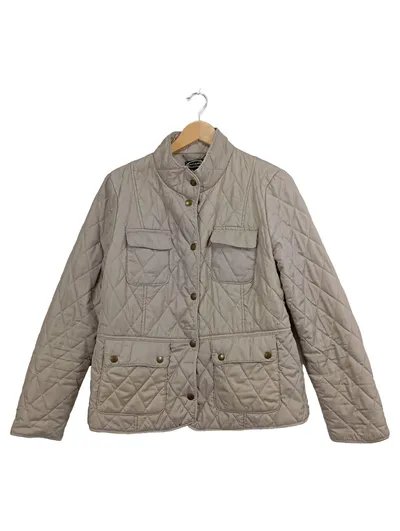 Cecilia Classics Damen Steppjacke Gr. 40/L Beige Casual