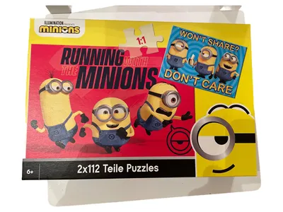 Minions Running with the Minions Puzzle 2x112 Teile ab 6 Jahre NEU