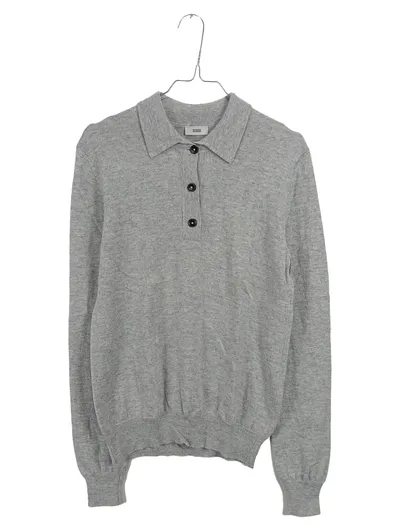 CLOSED Herren Pullover Polokragen Gr. S Grau Wolle Kaschmir Strick