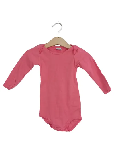 Petit Bateau Baby Body Langarm Mädchen Gr. 74 Rosa