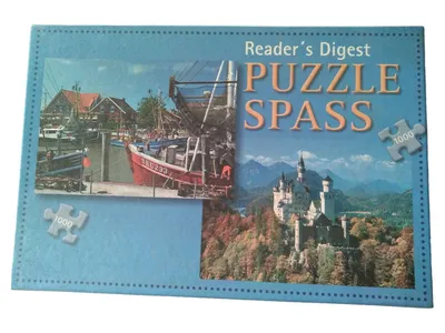 Reader's Digest Puzzle Spass 2x 1000 Teile Hafen & Schloss Neuschwanstein