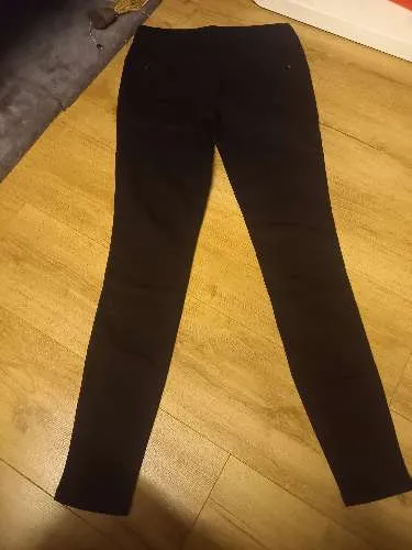Denim Co Damen Stoffhose Schwarz Stretch Skinny Gr. 40 L79