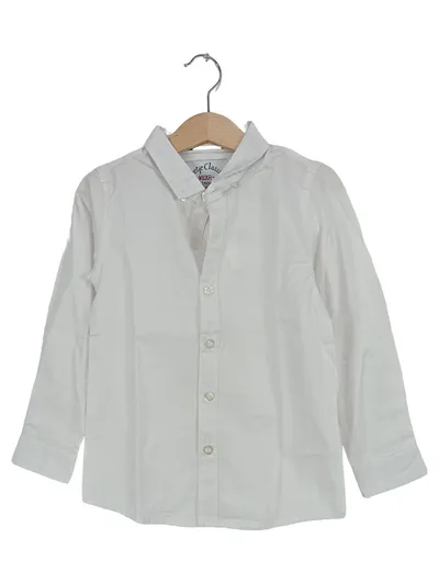 Feetje Classic Hemd Kinder Jungen Weiß Langarm Gr. 98 Baumwolle