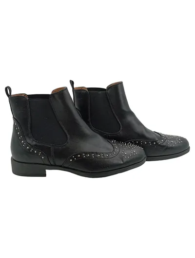 Anna Field Chelsea Boots Nieten Stiefeletten Damen Schwarz Gr. 37
