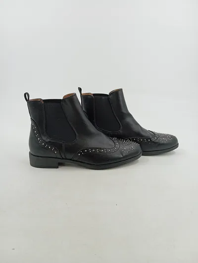 Anna Field Chelsea Boots Nieten Stiefeletten Damen Schwarz Gr. 37