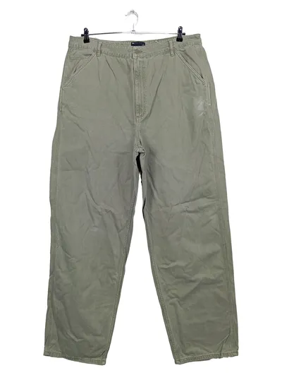 ASOS Design Herren Cargohose Tall Gr. 52/XL Oliv Baumwolle