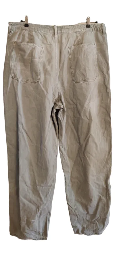 ASOS Design Herren Cargohose Tall Gr. 52/XL Oliv Baumwolle
