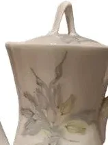 Rosenthal Teekanne Porzellan Blumenmuster Weiß 20 cm Klassisch Alltag