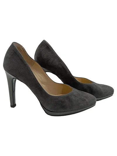 PETER KAISER Damen Pumps Grau Gr. 37 Elegant Wildleder