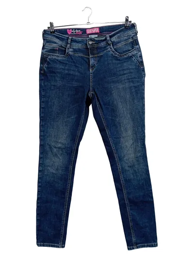 Street One Damen Jeans Slim Fit W32/40/L Blau