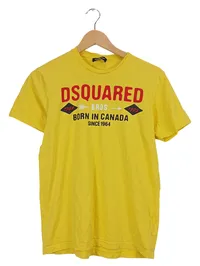 DSQUARED2 Kinder T-Shirt Gelb Born in Canada Logo Gr. 164/14Y 1