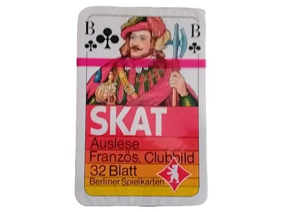 Berliner Spielkarten SKAT Auslese Französisches Clubbild 32 Blatt Kartenspiel