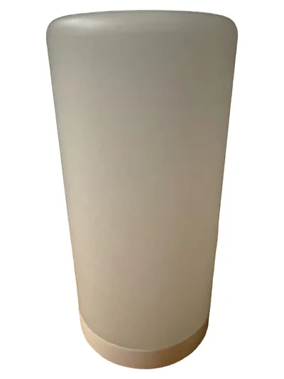 IKEA Tischleuchte Minimalistisch Weiß Kunststoff Batterie 14cm Hoch