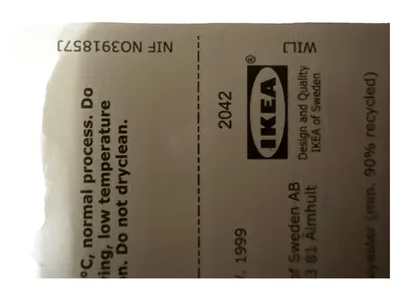 IKEA Stoffbox Aufbewahrungsbox Polyester Beige Rechteckig 26,5x20,5x10,5 cm