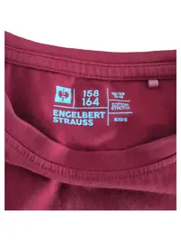 Engelbert Strauss T-Shirt Kinder Gr. 158/164 Rot Strauß Logo Cotton 4