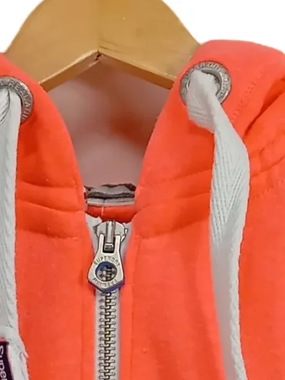 Superdry Damen Kapuzenpullover Hoodie Gr. 36/S Orange Casual