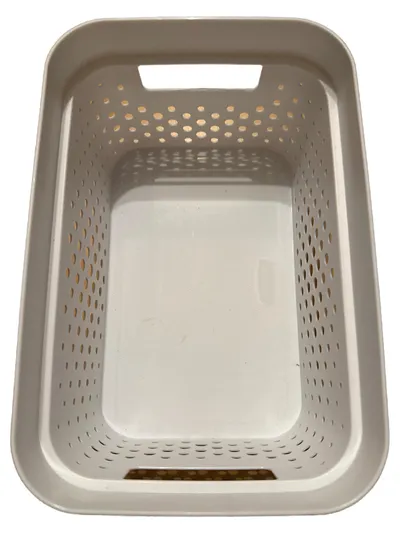 Curver Wäschekorb Kunststoff Beige Lochmuster Praktisch 17 cm