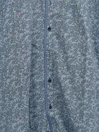 Engbers Herren Freizeithemd Langarm Blumenmuster Blau Gr. 46 Casual 3