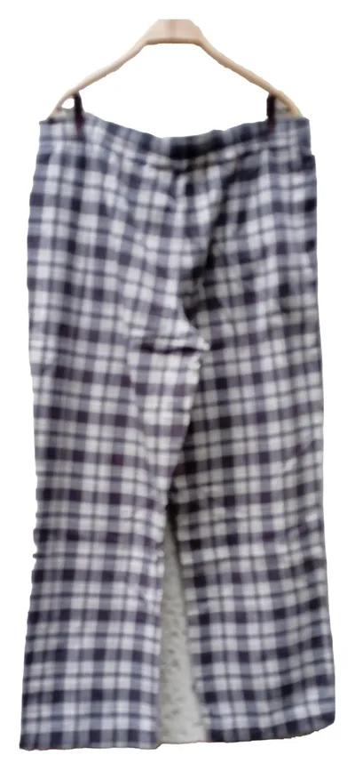 Eddie Bauer Herren Schlafanzughose kariert Gr. XL Baumwolle Grau