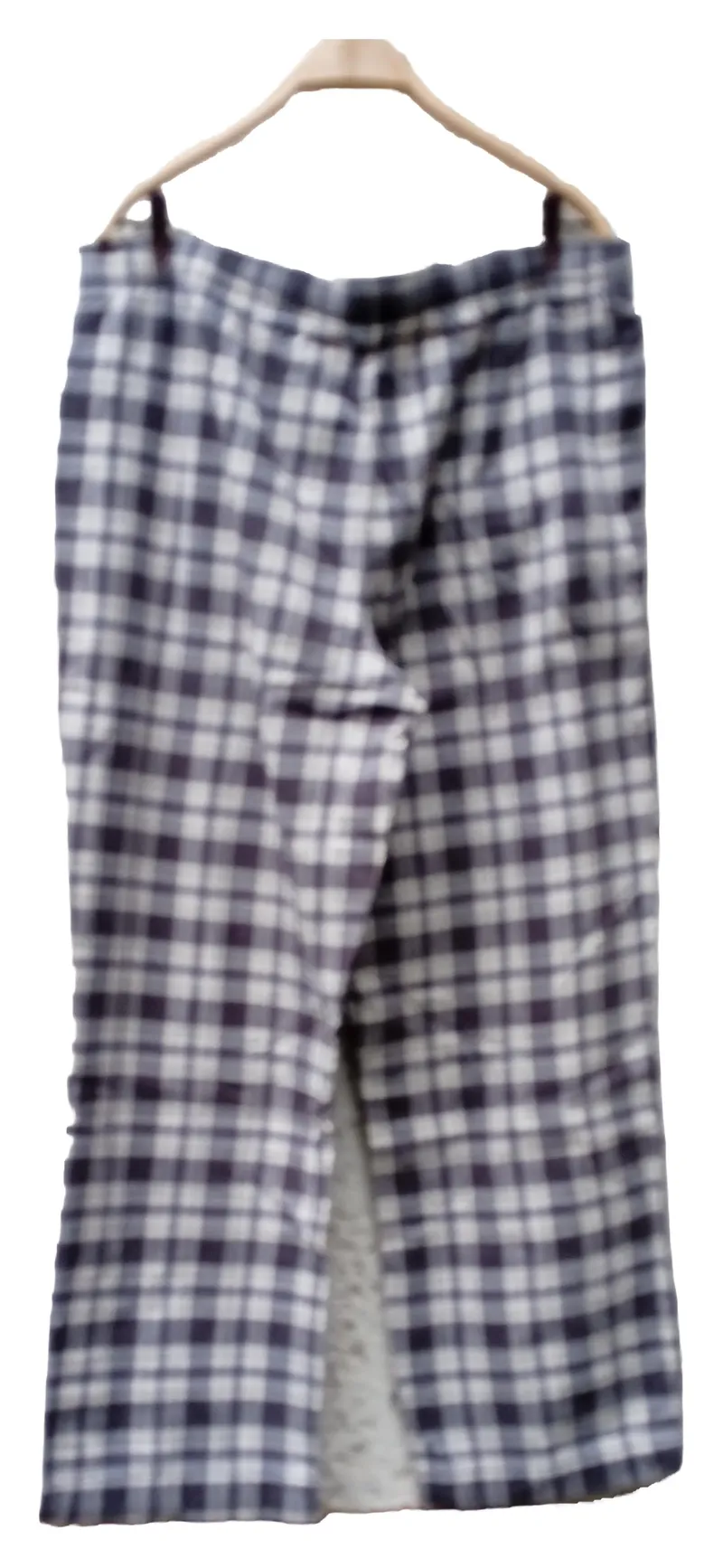 Eddie Bauer Herren Schlafanzughose kariert Gr. XL Baumwolle Grau 2