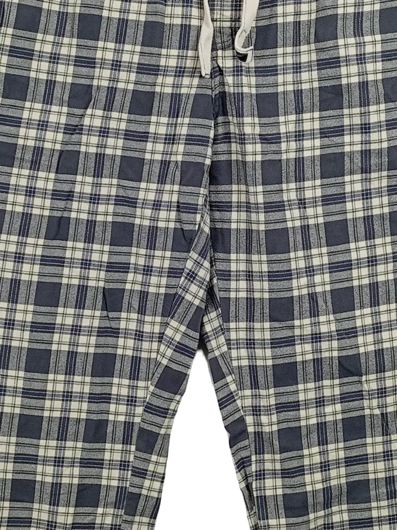 Eddie Bauer Herren Schlafanzughose kariert Gr. XL Baumwolle Grau 4