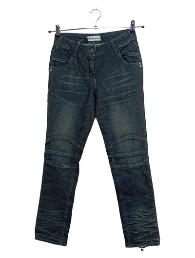 Tamaris Damen Destroyed Jeans Hose Gr. 17 Blau Casual Used Look