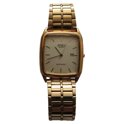 ADEC 6A10-N04744-KA Herren Armbanduhr Klassisch Gold Metall 23 cm