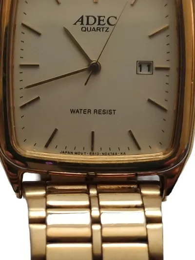 ADEC 6A10-N04744-KA Herren Armbanduhr Klassisch Gold Metall 23 cm