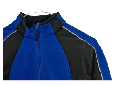 Engelbert Strauss Fleecejacke Kinder Gr. 122/128 Blau Schwarz Arbeitsjacke