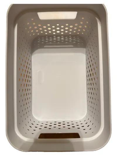 Curver Wäschekorb Kunststoff Weiß Modern Lochmuster 26 cm Breite