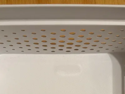 Curver Wäschekorb Kunststoff Weiß Modern Lochmuster 26 cm Breite