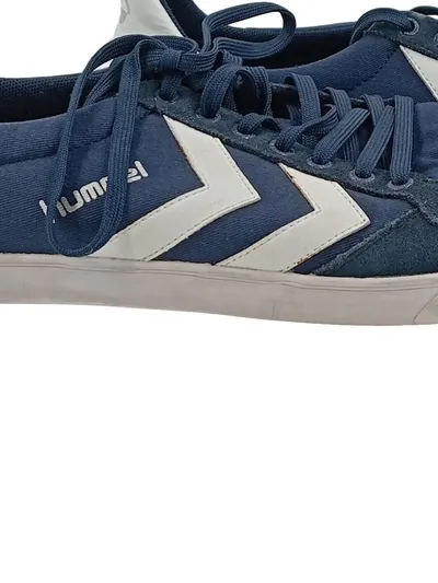 Hummel Sneaker Low Herren Gr. 45 Blau Weiß Textil Sportschuhe