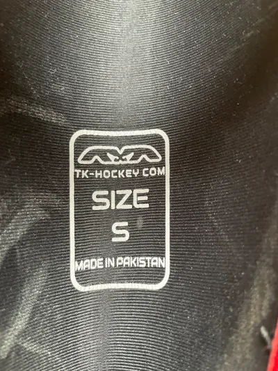 TK Hockey Schienbeinschoner Gr. S Weiß Schwarz Rot Feldhockey