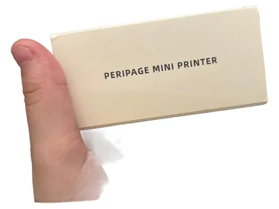 PERIPAGE Mini A6 Mobiler Thermodrucker Bluetooth Foto Handy Rosa 8cm