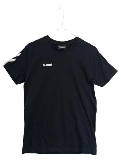 Hummel Sport T-Shirt Kinder Gr. 164 Schwarz Baumwolle Logo