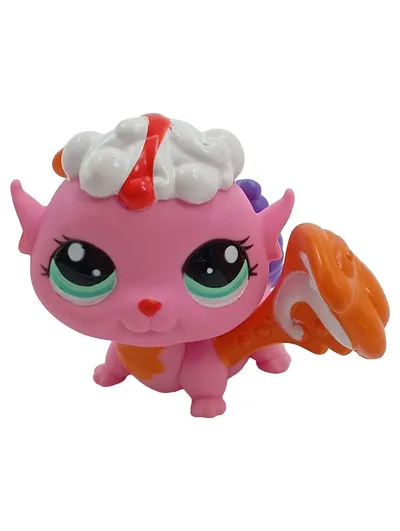 Hasbro Littlest Pet Shop Fairy Drache Fee Rosa Orange Figur LPS