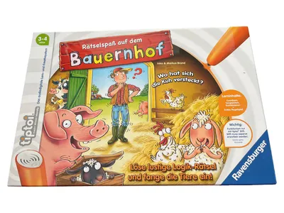 Ravensburger tiptoi Rätselspaß Bauernhof Activity Buch Papier Mehrfarbig
