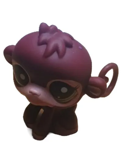 Hasbro Littlest Pet Shop LPS Affe Figur Lila Kunststoff 5 cm Sammelfigur