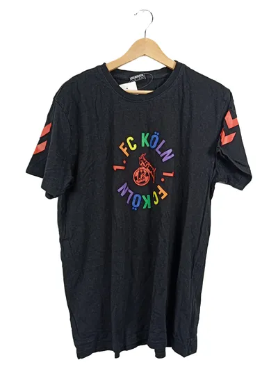 Hummel 1. FC Köln Fanshirt Herren XL Pride Rainbow Schwarz T-Shirt