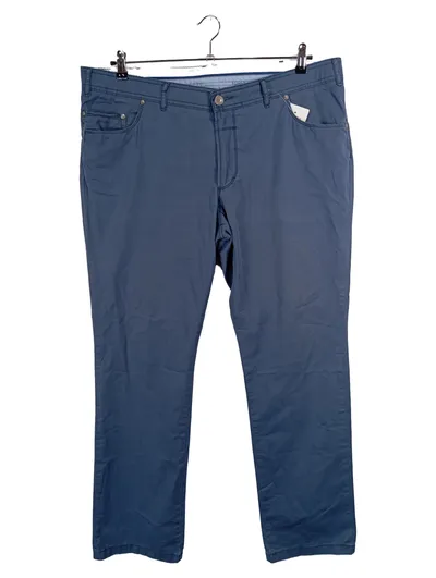 Eurex by Brax Stoffhose Herren W28 L32 Blau Baumwolle Chino