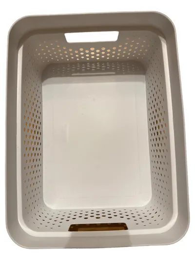 Curver Wäschekorb Beige Kunststoff Lochmuster Praktisch Breite 26 cm