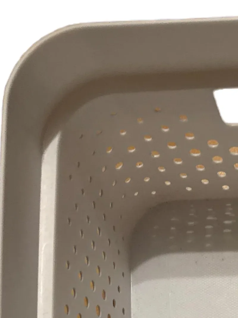 Curver Wäschekorb Beige Kunststoff Lochmuster Praktisch Breite 26 cm 2