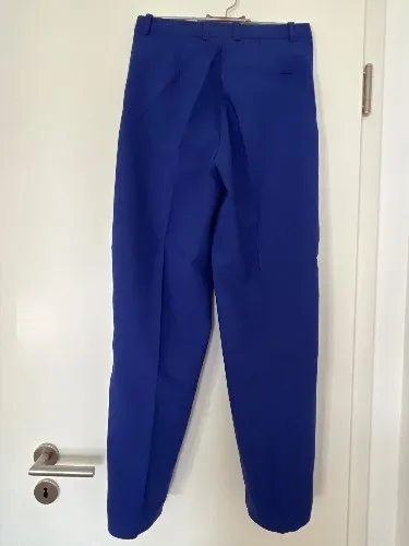 Arket Anzughose Damen Gr. 36 Blau Business Wolle Polyester Elegant