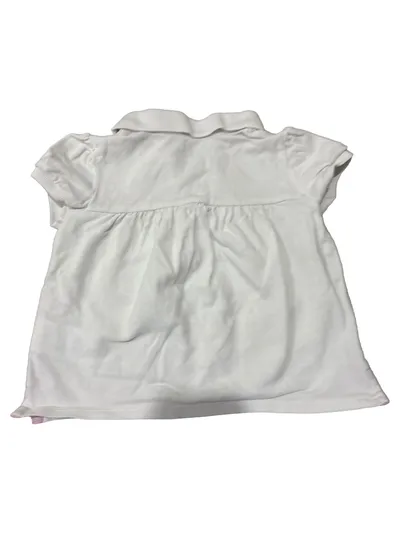 Ralph Lauren Baby Mädchen Poloshirt Gr. 24 Monate Weiß Rüschen Baumwolle
