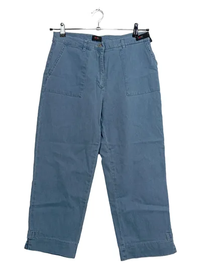 TONI Dress Damen Cargohose Gr. 40 Blau Baumwolle 7/8 Länge