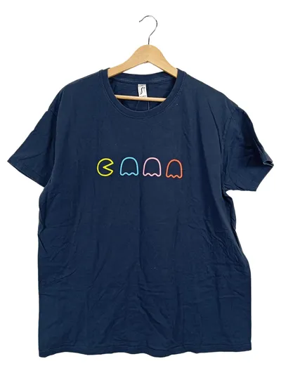 SOL'S T-Shirt Pac-Man Geister Retro Gaming Herren Gr. XL Blau