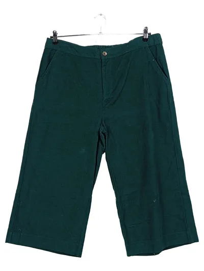 Nomads Damen Cordhose Culotte Grün Gr. 42 Baumwolle Wide Leg