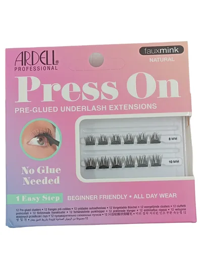 Ardell Press On Faux Mink Natural künstliche Wimpern Schwarz