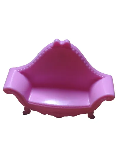 Disney Prinzessin Puppenhaus Sofa Lila Kunststoff Barock Dekoration 8cm